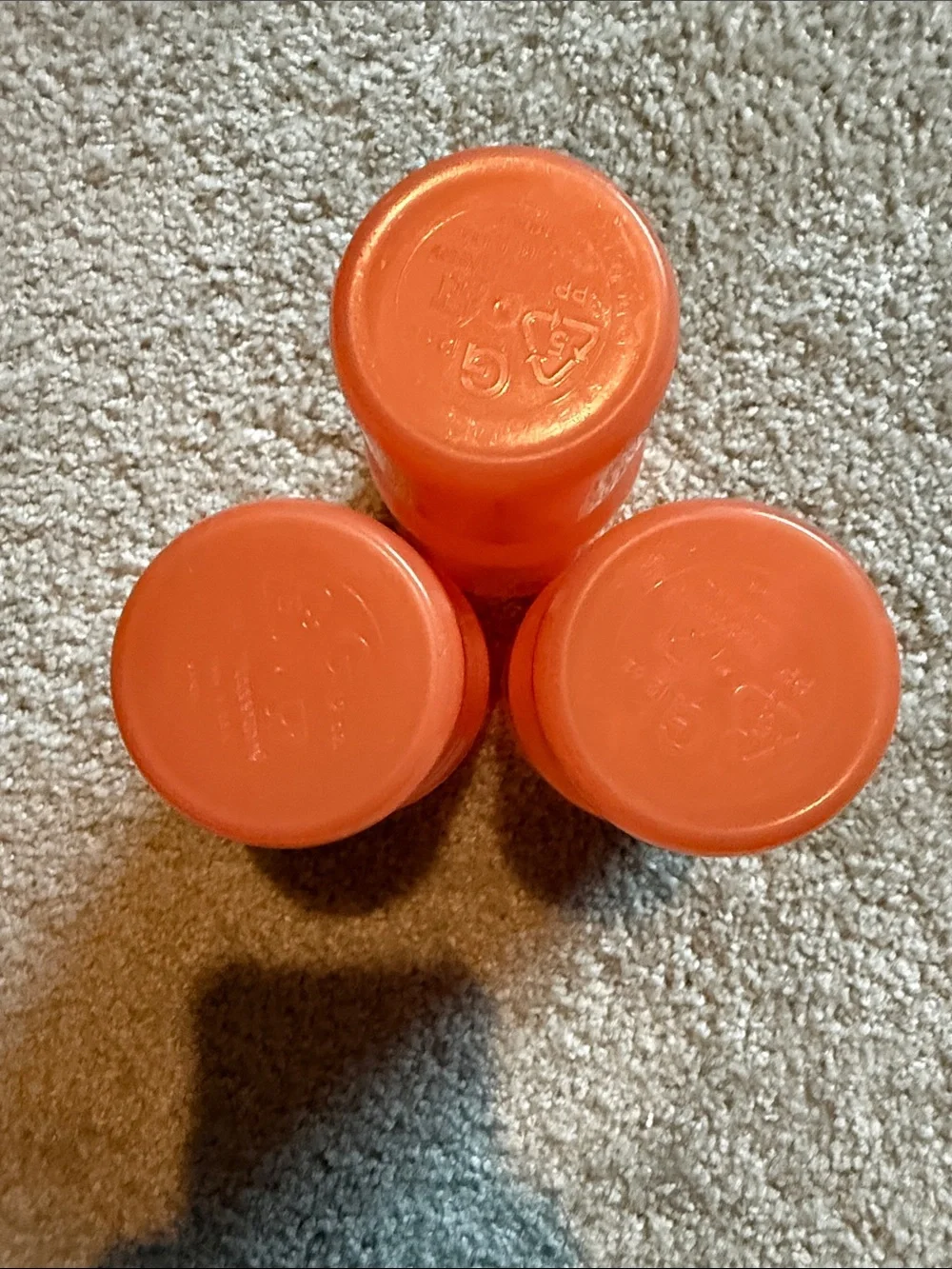 Tupperware plastic cups Set of 3